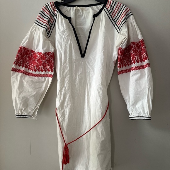 Anthropologie Romy Embroidered Poplin Dress by Valiante  $259 US Size 1 (S) - Picture 4 of 6